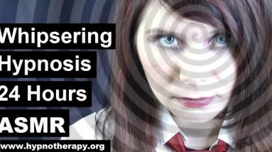 24 Hours of deep sleep hypnosis. Whispering ASMR with finger induction and hypno spiral