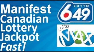 the secret frequency for manifesting Canadian lottery jackpot fast,money wealth
