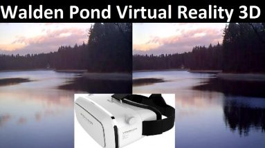 Walden Pond with Relaxing Music 3D ASMR Use your vr goggles. Virtual Reality