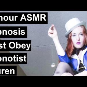 10 hours hypnosis: Stage hypnotist's direct command ASMR . Roleplay female magician show.