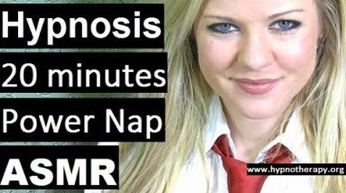Hypnosis: 20 Minutes Sleep with Chelsea. Power Nap #ASMR #hypnosis #powernap