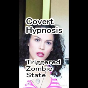 Covert Hypnosis triggers her mind blank. #shorts  Can't think at all. Zombie state hypno